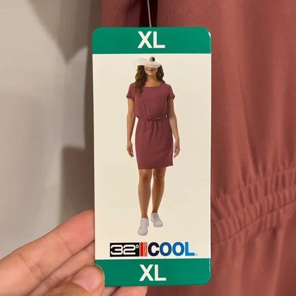 32 Degrees Cool Dusty Rose Sporty Dress XXL - Picture 6 of 7